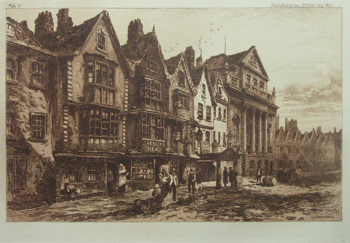 Etching - Coopers Hall. - Bird